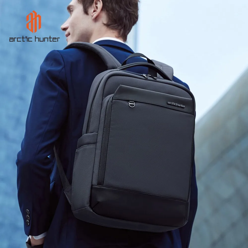 ARCTIC HUNTER τσάντα πλάτης B00672 με θήκη laptop 15.6", 15L, γκρι — εικόνα 2