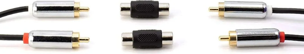 POWERTECH αντάπτορας RCA θηλυκό σε θηλυκό CAB-R021, μαύρος — εικόνα 2