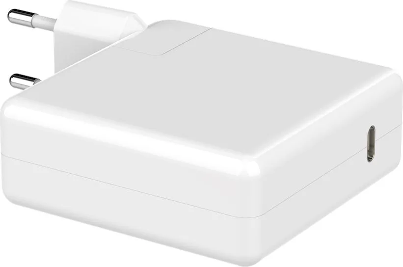 POWERTECH φορτιστής laptop PT-704 για Apple, USB Type-C PD, 61W, λευκός — εικόνα 2