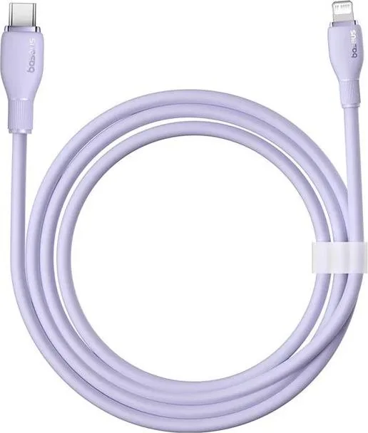BASEUS Pudding, καλώδιο φόρτισης, Type-C ΣΕ Lightning, 1.2m, 20W, μωβ — εικόνα 2
