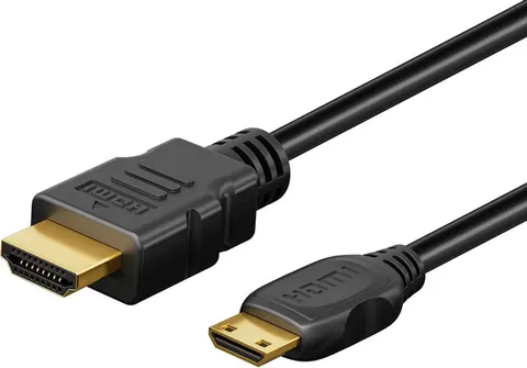 GOOBAY καλώδιο mini HDMI σε HDMI 74087 με Ethernet, 4K/60Hz, 18 Gbps, 3m, μαύρο