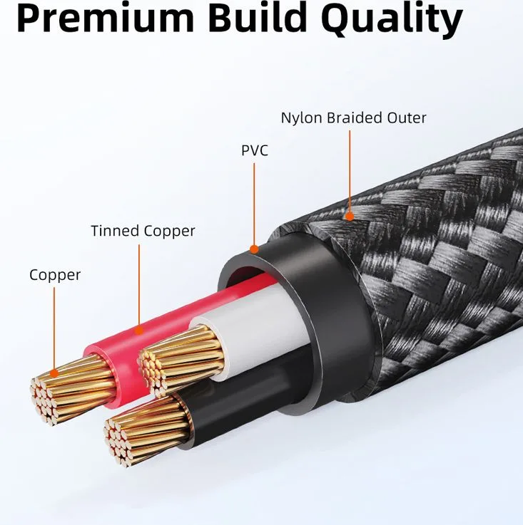 CABLETIME καλώδιο ήχου 3.5mm σε 6.35mm CT-AV321-H11G, 2m, μαύρο — εικόνα 4