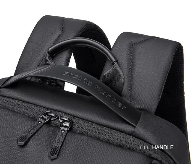 ARCTIC HUNTER τσάντα πλάτης B00532 με θήκη laptop 15.6", USB, 28L, γκρι — εικόνα 4