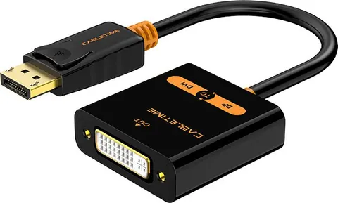 CABLETIME αντάπτορας DisplayPort σε DVI CT-02G, 1080p, μαύρος