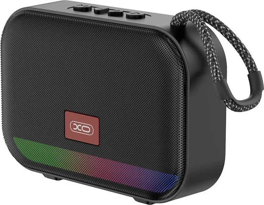 XO F66 Illuminated φορητό ηχείο Bluetooth, μαύρο — εικόνα 2