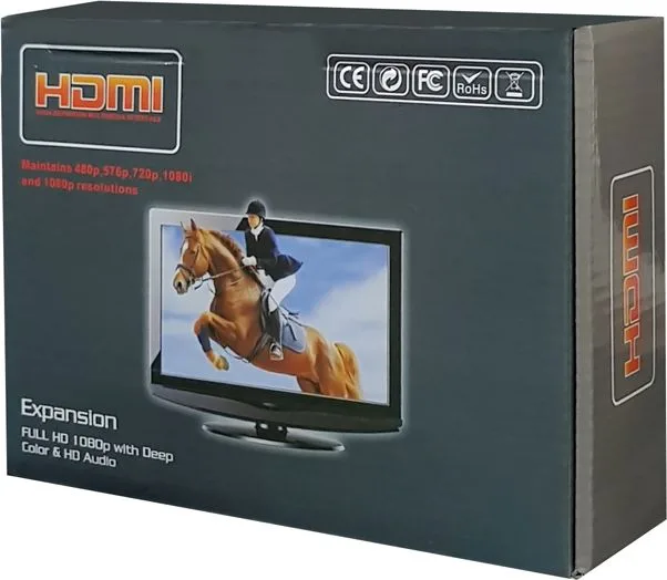 POWERTECH HDMI video extender CAB-H115 μέσω καλωδίου RJ45, 1080p, 60m — εικόνα 5