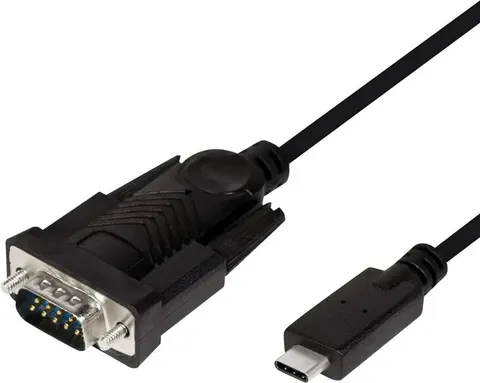 POWERTECH καλώδιο USB-C σε σειριακή RS-232 CAB-UC061, 1.8m, μαύρο