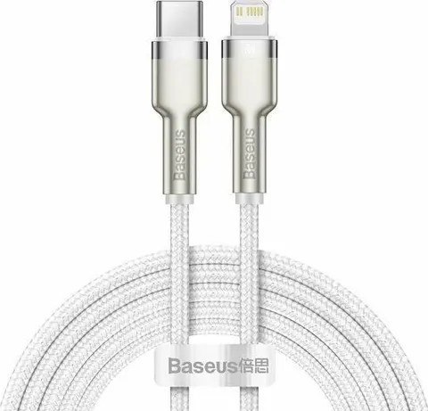 BASEUS Cafule καλώδιο φόρτισης, Type-C ΣΕ Lightning, 20W, 1M, λευκό