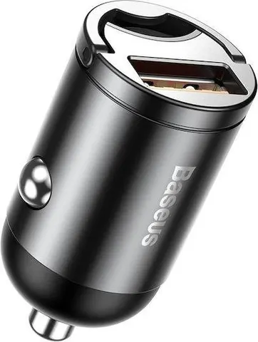 BASEUS Tiny Star Mini, φορτιστής ΑΥΤΟΚΙΝΗΤΟΥ ΓΡΗΓΟΡΗΣ φόρτισης, 1 θύρα, 30W, γκρι