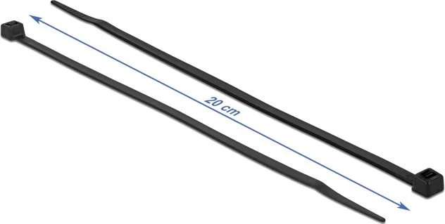DELOCK Δεματικά καλωδίων 19559, 200x4.8mm, μαύρα, 100τμχ — εικόνα 3
