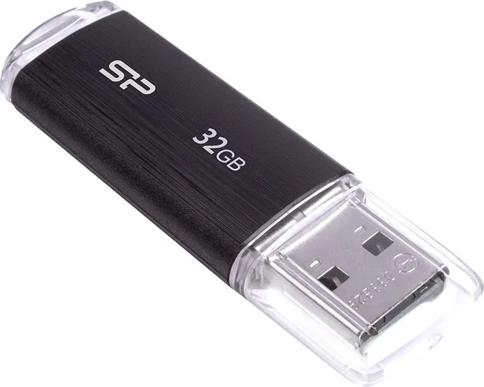 SILICON POWER USB Flash Drive Ultima U02, 32GB, USB 2.0, μαύρο — εικόνα 3