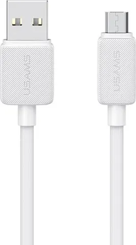USAMS καλώδιο micro USB σε USB US-SJ690, 2A, 480Mbps, 1m, λευκό