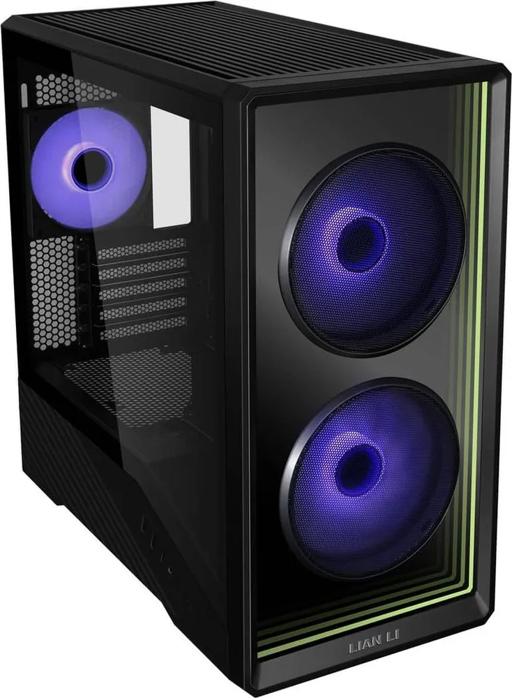 LIAN LI Vector V150 Black - w/ 3 x ARGB Fans + Hub - Infinity Mirror - Micro-ATX, Mini-ITX PC Case — εικόνα 2