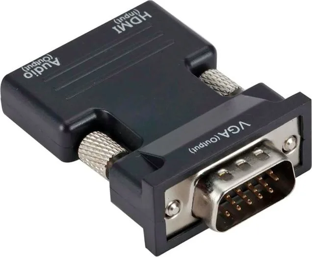 POWERTECH αντάπτορας HDMI σε VGA CAB-H120 με 3.5mm, μαύρος — εικόνα 3