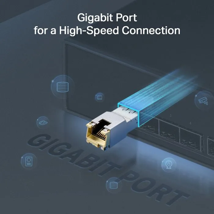 TP-LINK 1000BASE-T RJ45 SFP Module TL-SM331T, έως 100m, Ver. 1.0 — εικόνα 2