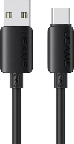 USAMS καλώδιο USB-C σε USB SJ786, σιλικόνης, 3A, 480Mbps, 1m, μαύρο