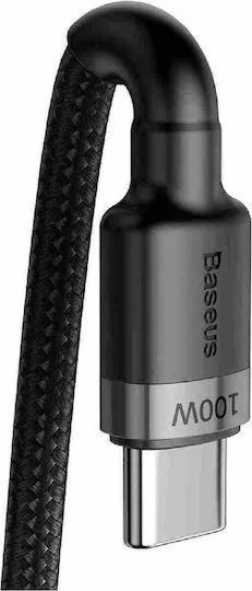 BASEUS Cafule, καλώδιο ΓΡΗΓΟΡΗΣ φόρτισης, Type-C ΣΕ Type-C, 2m, 100W, μαύρο — εικόνα 2