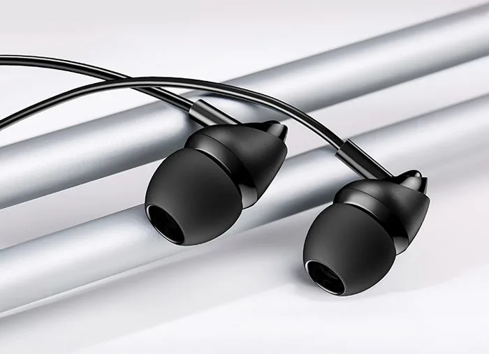 USAMS earphones με μικρόφωνο EP-39, 3.5mm σύνδεση, Φ10mm, 1.2m, μαύρα — εικόνα 2