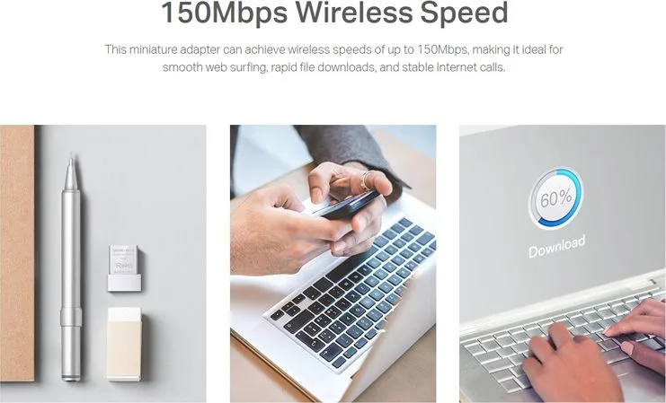 MERCUSYS ασύρματος USB αντάπτορας δικτύου MW150US, 150Mbps, Ver. 2 — εικόνα 5
