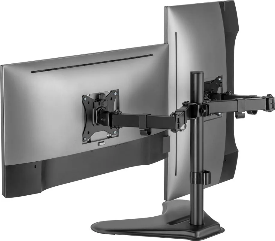 BRATECK βάση γραφείου για 2x οθόνες LDT66-T024, 17-32", έως 9kg — εικόνα 2