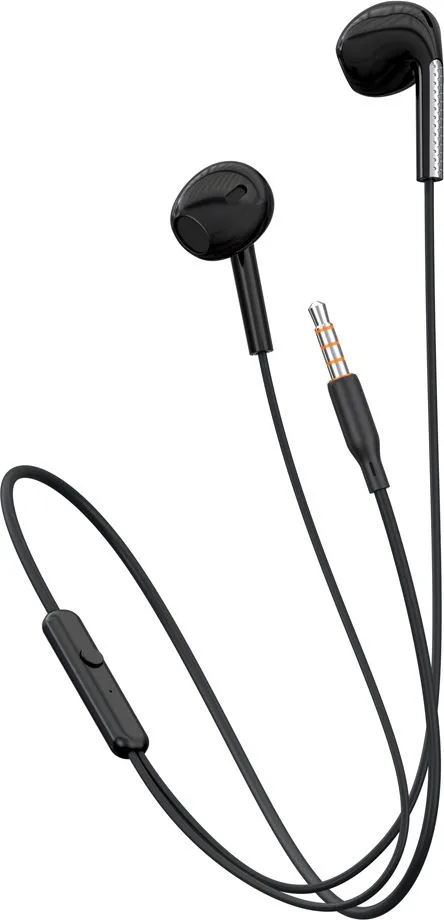 CELEBRAT earphones με μικρόφωνο G28, 3.5mm σύνδεση, Φ10mm, 1.2m, μαύρα — εικόνα 2
