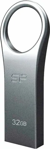 SILICON POWER USB Flash Drive Firma F80, 32GB, USB 2.0, ασημί