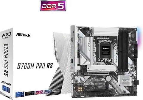 ASROCK B760M Pro RS Motherboard Micro ATX με Intel 1700 Socket DDR5