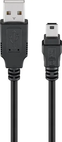 GOOBAY καλώδιο USB σε USB Mini 50767, 480Mbps, 1.8m, μαύρο