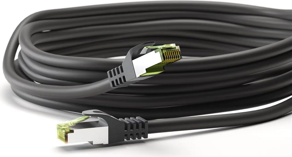 GOOBAY καλώδιο δικτύου 61097, CAT 8.1 S/FTP, copper, LSZH, 7.5m, μαύρο — εικόνα 3