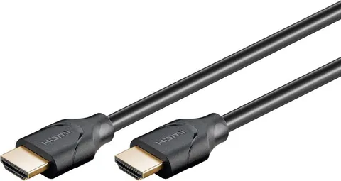 GOOBAY καλώδιο HDMI 2.1 61638, Ethernet, ARC, 8K/60Hz 48 Gbps, 1m, μαύρο