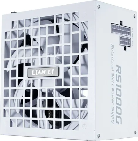 LIAN LI RS1000G White - 1000 Watt 80+ Gold PSU - 12V-2x6 Colored Cable - Fully Modular