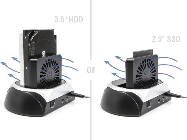 DELOCK docking station για M.2 NVMe/SATA ή 2.5"/3.5" SSD/HDD 64280, 10Gbps, μαύρο — εικόνα 2