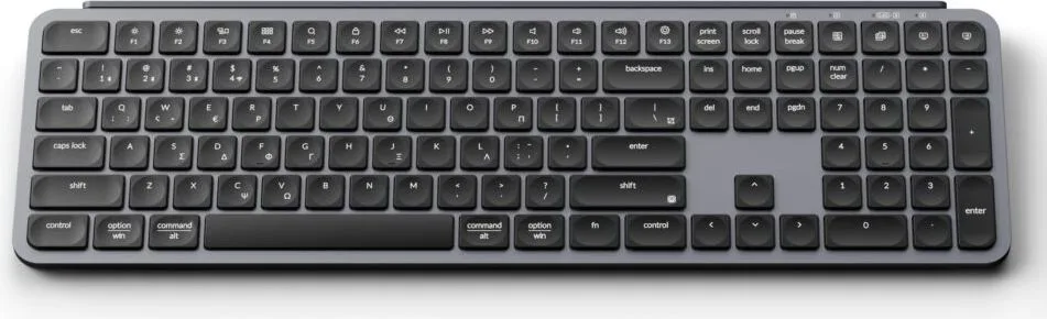 Keychron B6 Pro (B6P-K1-GR) Ultraslim Wireless BT Keyboard ZMK Online customization - Gray 100% GR — εικόνα 3