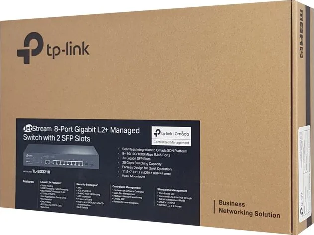 TP-LINK JetStream L2+ managed switch TL-SG3210, 8-Port Gigabit, Ver. 3.0 — εικόνα 3