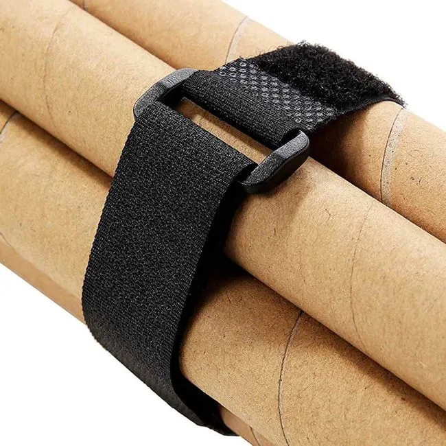 POWERTECH ιμάντας τύπου velcro TIES-026, 45x2cm, μαύρος, 10τμχ — εικόνα 5