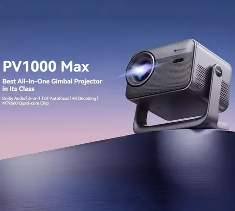 Blackview PV1000 Max Mini Projector LCD Full HD με Wi-Fi και Ενσωματωμένα Ηχεία PV1000MAX