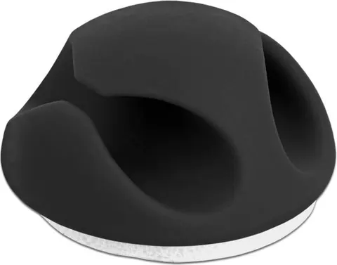 POWERTECH οργανωτές καλωδίων TIES-073, 2 θέσεις, Φ7mm, μαύρο, 10τμχ