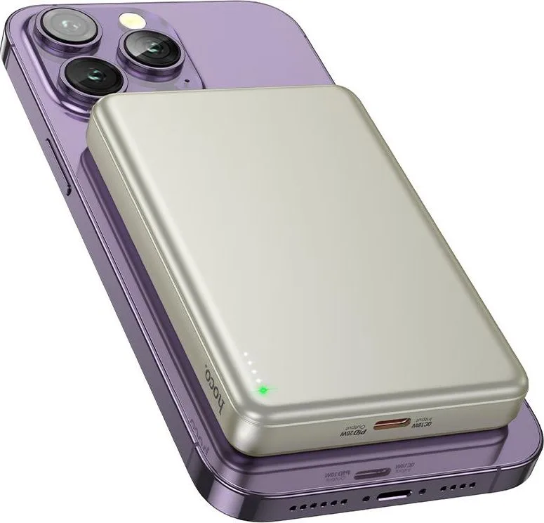 HOCO Q26A JOY Powerbank, μαγνητικό, 10.000MAH, χρυσό — εικόνα 2