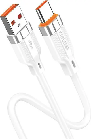 KAKUSIGA καλώδιο USB-C σε USB KSC-995, σιλικόνης, 5A, 480Mbps, 1m, λευκό