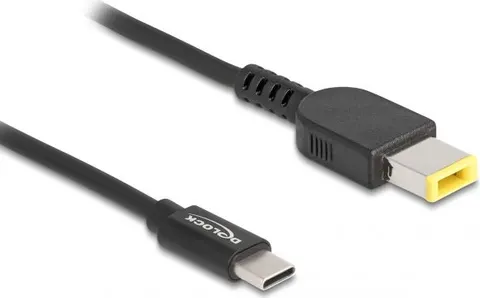 DELOCK καλώδιο τροφοδοσίας laptop 87970, USB-C σε Lenovo 11x4.5mm, 1.5m, μαύρο