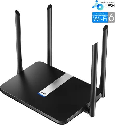 Cudy X6 AX1800 Gigabit Mesh Router, WiFi 6