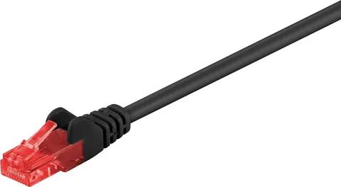 GOOBAY καλώδιο δικτύου 68678, CAT 6 U/UTP, CCA, PVC, 10m, μαύρο
