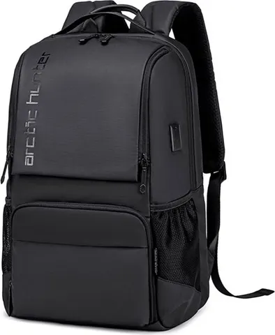 ARCTIC HUNTER τσάντα πλάτης B00532 με θήκη laptop 15.6", USB, 28L, μαύρη