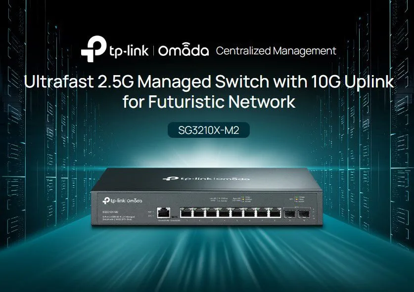 TP-LINK L2+ managed switch SG3210X-M2, 8x 2.5Gbps θύρες, V1.0 — εικόνα 2