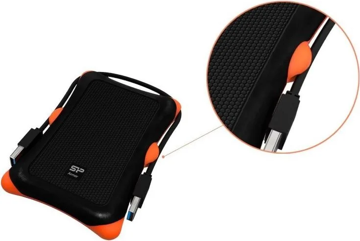 SILICON POWER εξωτερική θήκη Armor 30 HDD 2.5" slim, USB 3.1, shockproof — εικόνα 2