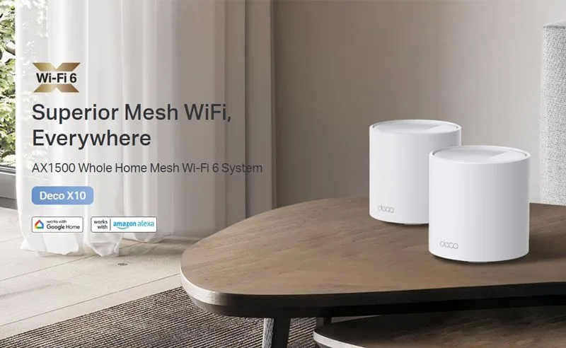 TP-LINK Home Mesh Wi-Fi System Deco X10, 1500Mbps AX1500, Ver. 1.0, 2τμχ — εικόνα 2