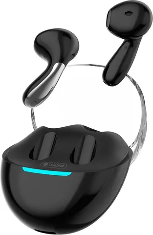 CELEBRAT earphones με θήκη φόρτισης W51, True Wireless, Φ13mm, μαύρα