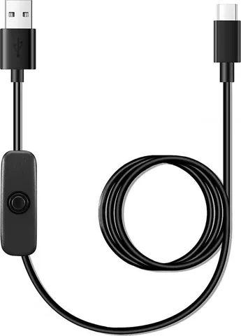 POWERTECH καλώδιο USB-C σε USB CAB-UC085 με διακόπτη, 2A, 2m, μαύρο