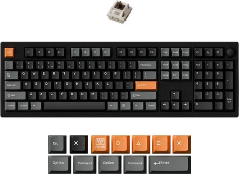 Keychron P6 Ultra (P6-M3) ZMK 8K Wireless Custom Mechanical Keyboard Brown Switch RGB 100% US Layout