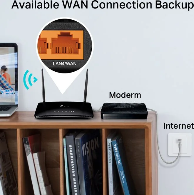 TP-LINK router Archer MR200, 4G LTE, Wi-Fi 750Mbps AC750, Ver. 5.2 — εικόνα 3